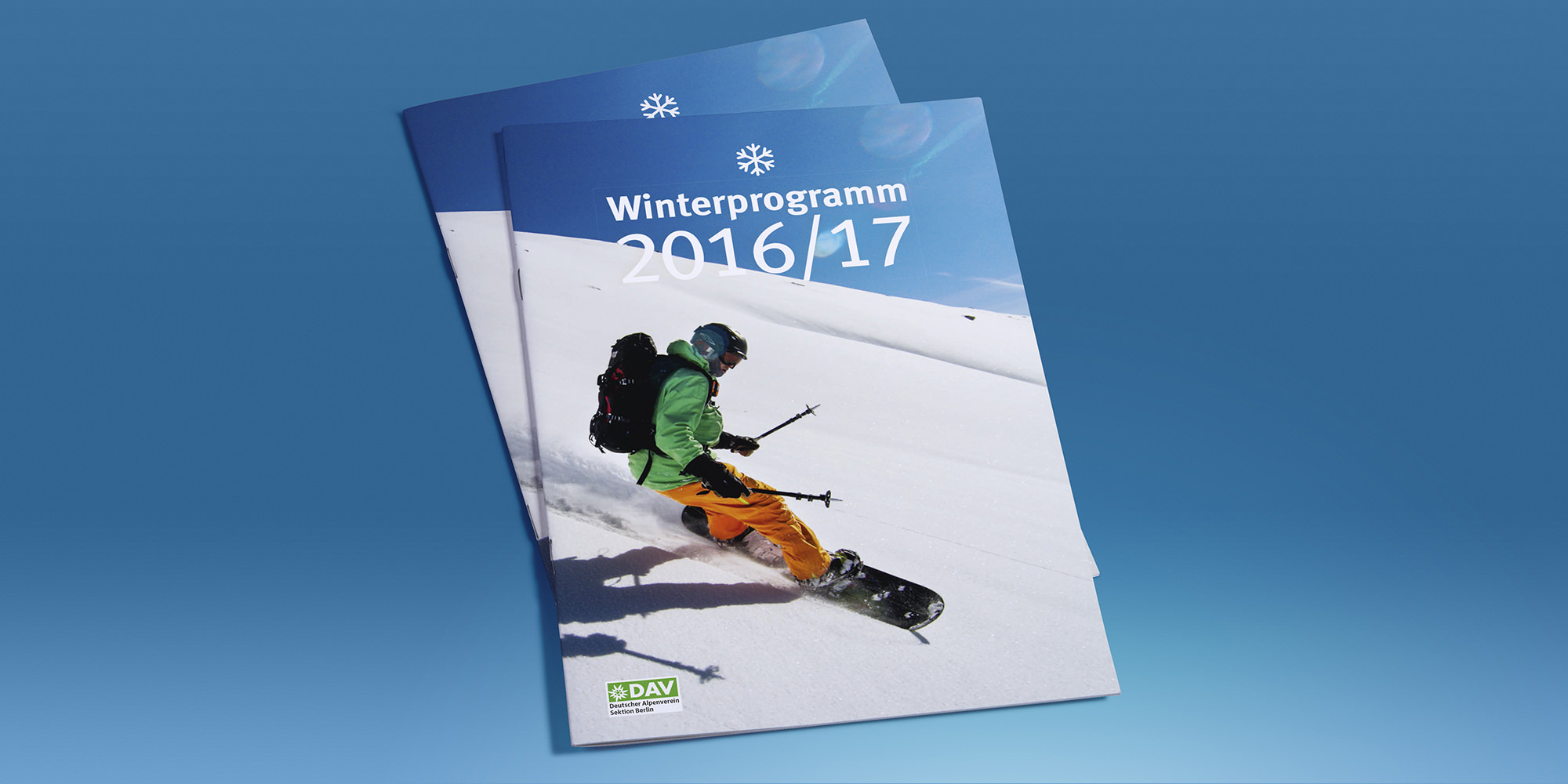 Cover des Winterprogramms des DAV Sektion Berlin